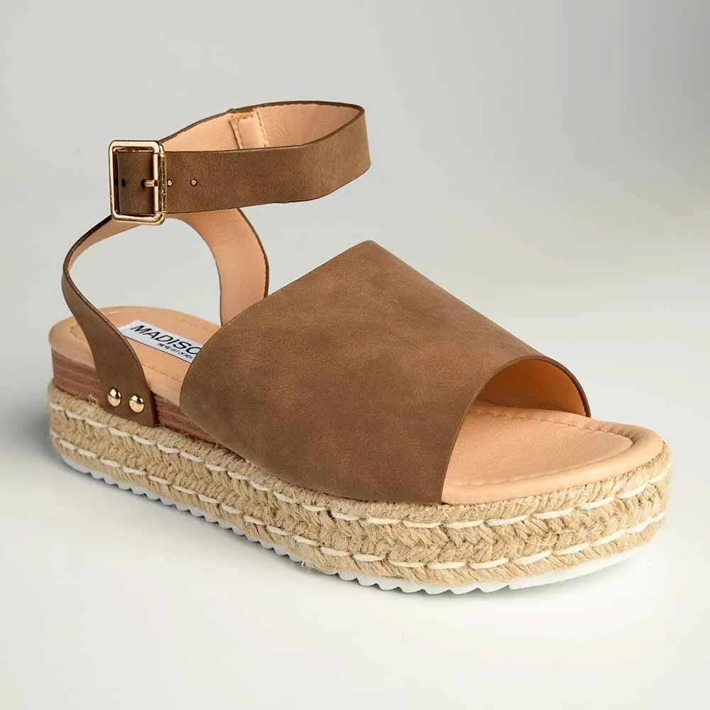 Madison Catherine 2 Espadrille Comfort Sandals - Chocolate