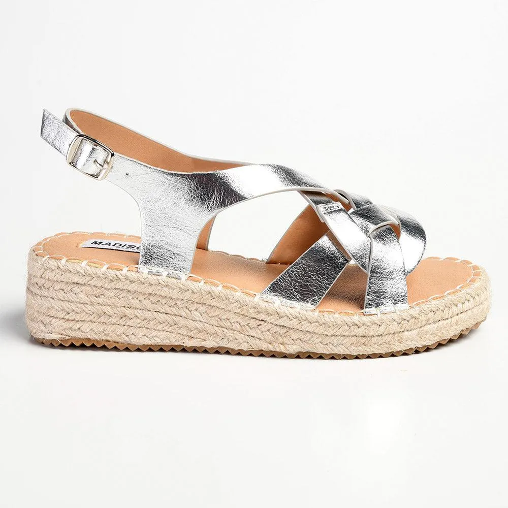 Madison LIberty Fashion Comfort Sandals - Silver