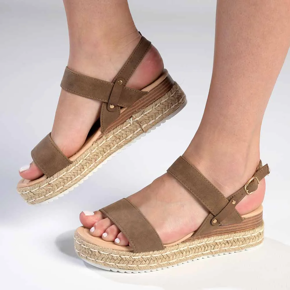 Madison Livia Espadrille Sandal - Chocolate