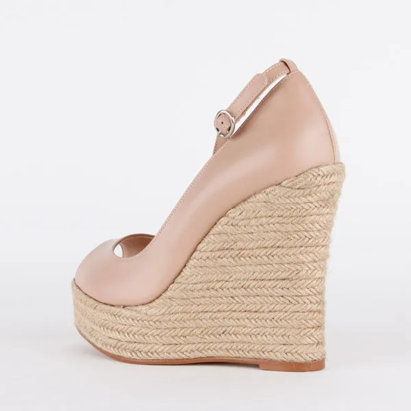 MARRISA - beige wedge