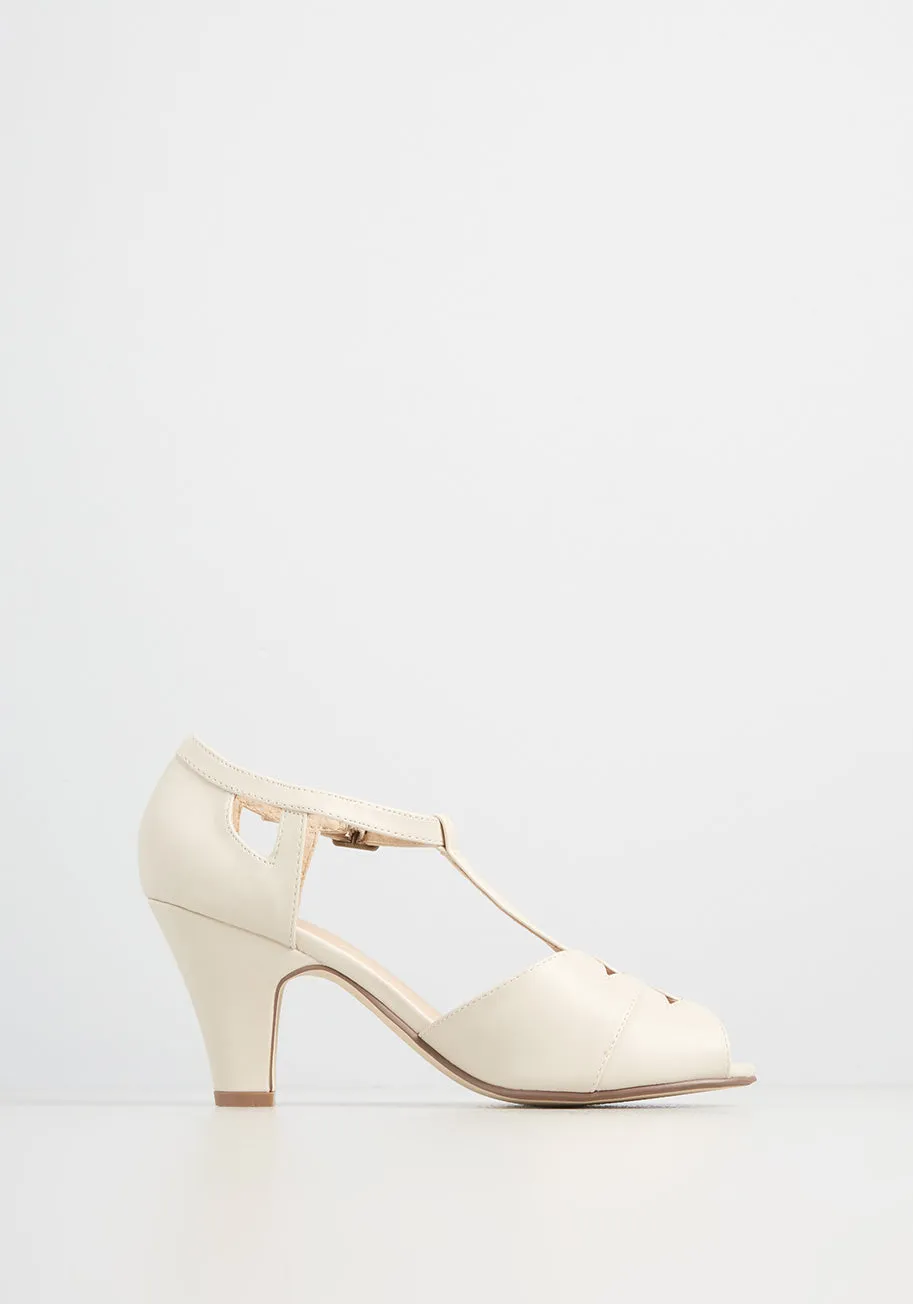 Masterfully Mingling T-Strap Heel