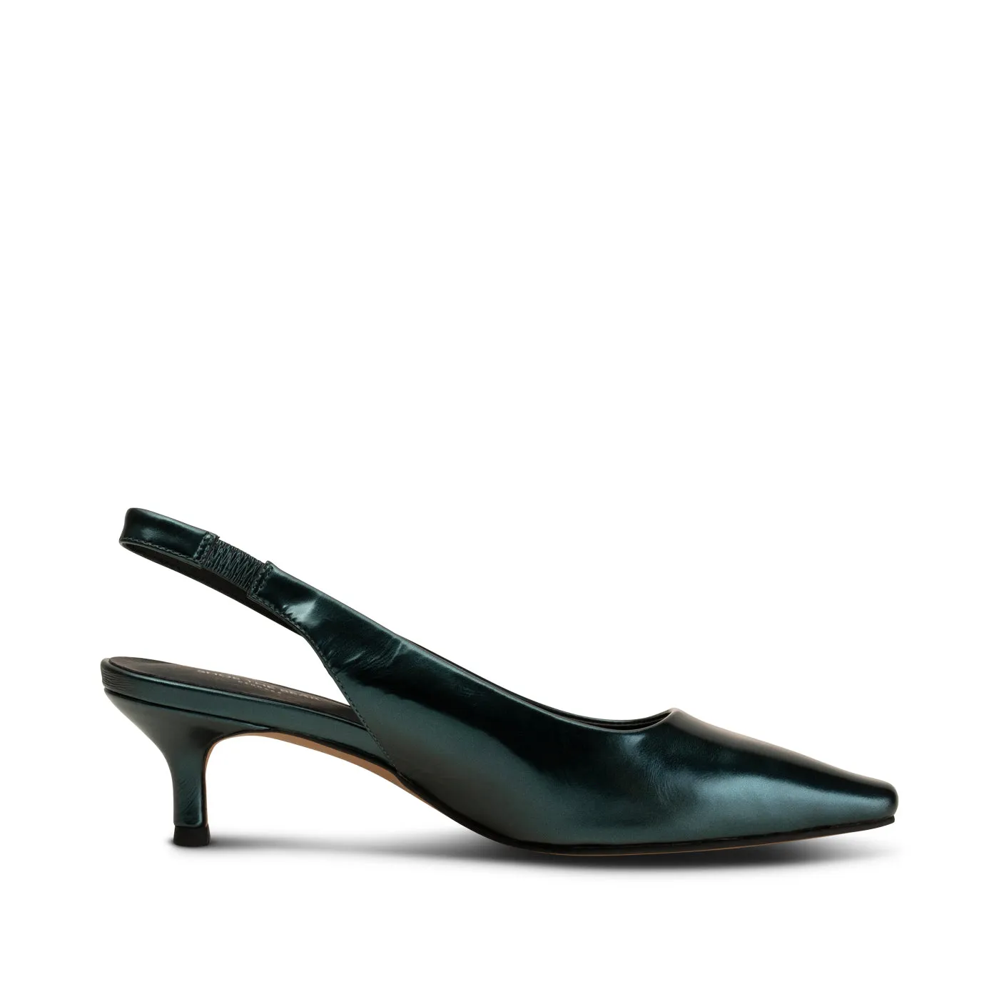 Maxine slingback leather - TEAL METALLIC