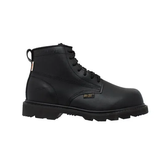 Men's 6" Black Composite Toe Leather Boots