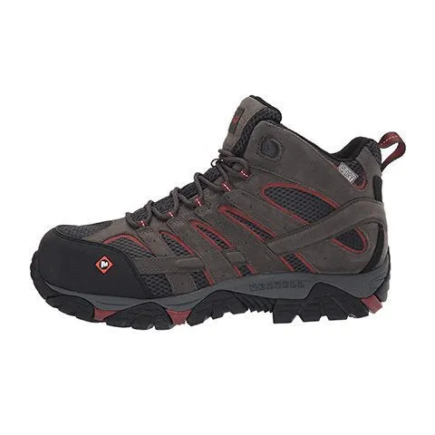 Merrell Work Moab Vertex Mid Composite Toe Work Boot (Men) - Pewter