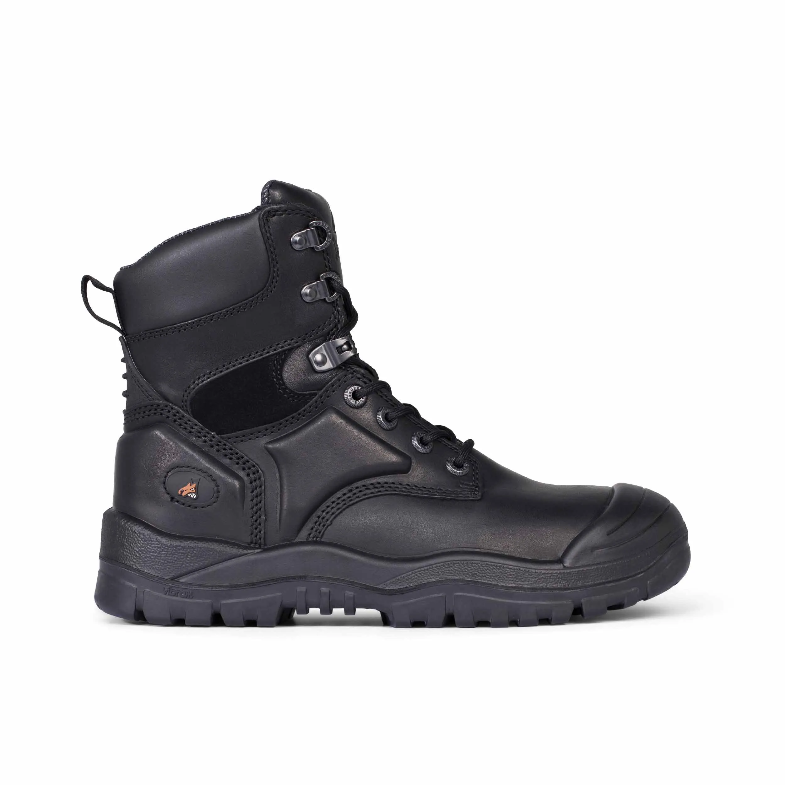 MONGREL 550020 High Leg Lace up Safety Boot - Black