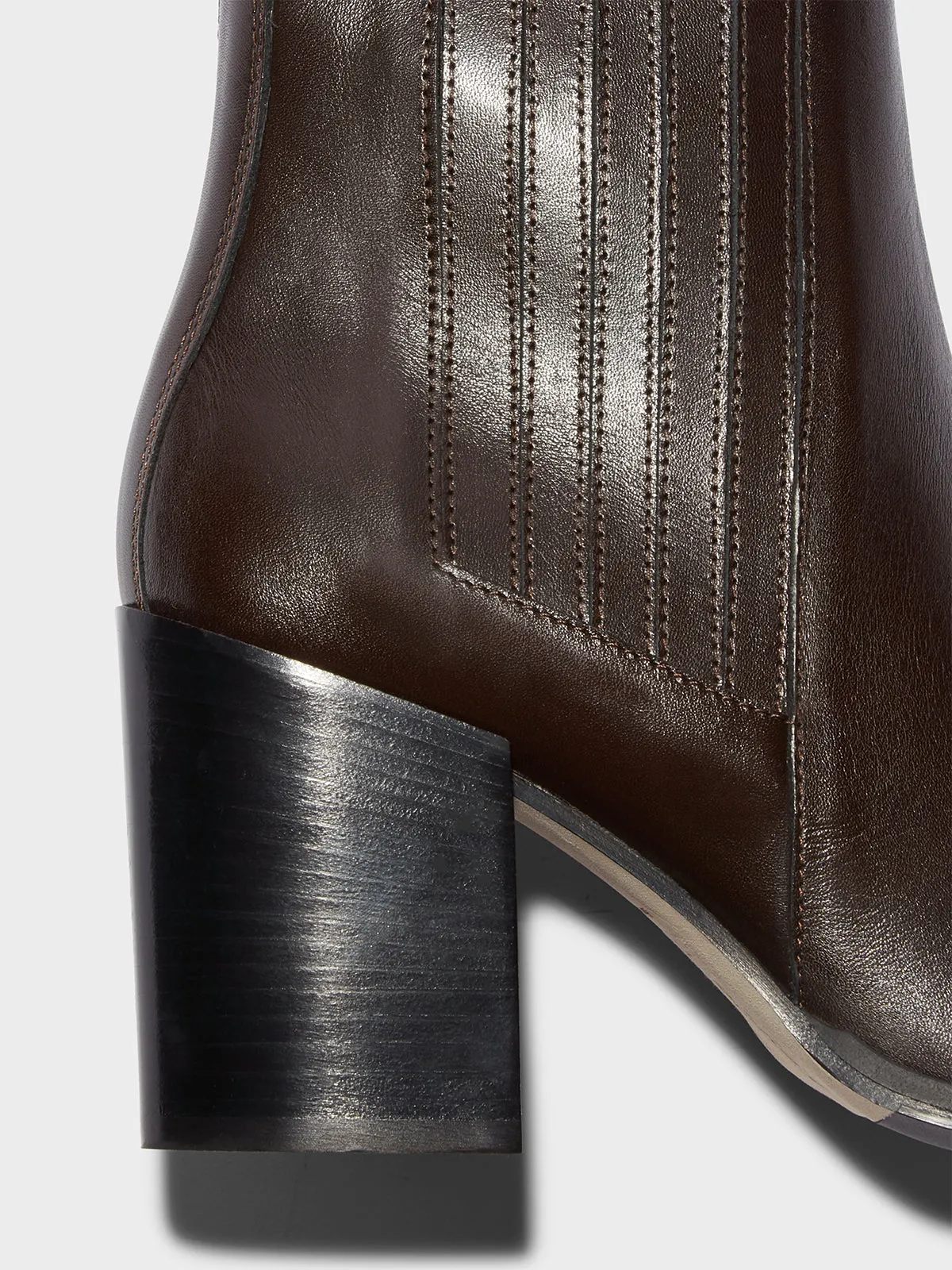 Nat Leather Ankle Boots