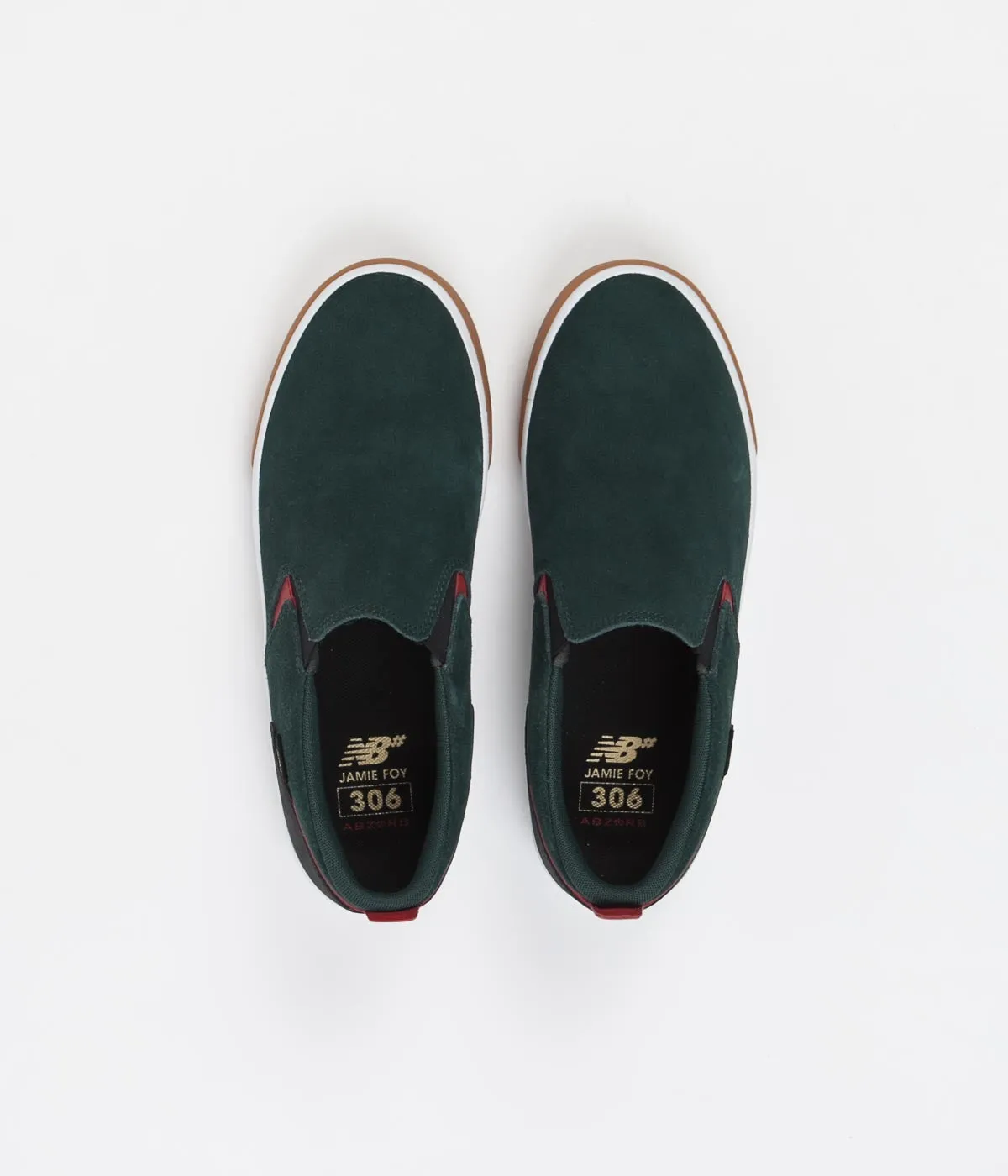 New Balance Numeric 306 Jamie Foy Slip On Shoes - Green / Black