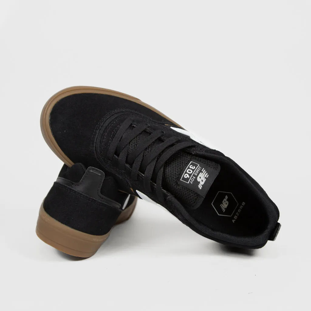 New Balance Numeric - Jamie Foy 306 Shoes - Black / White / Gum