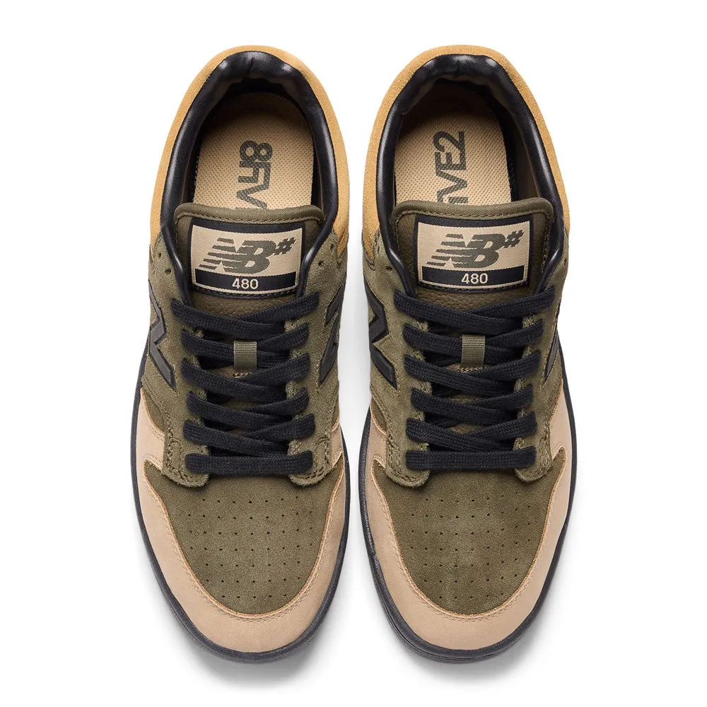 New Balance Numeric X 8Five2 '480 EFT' Skate Shoes (Olive / Brown)