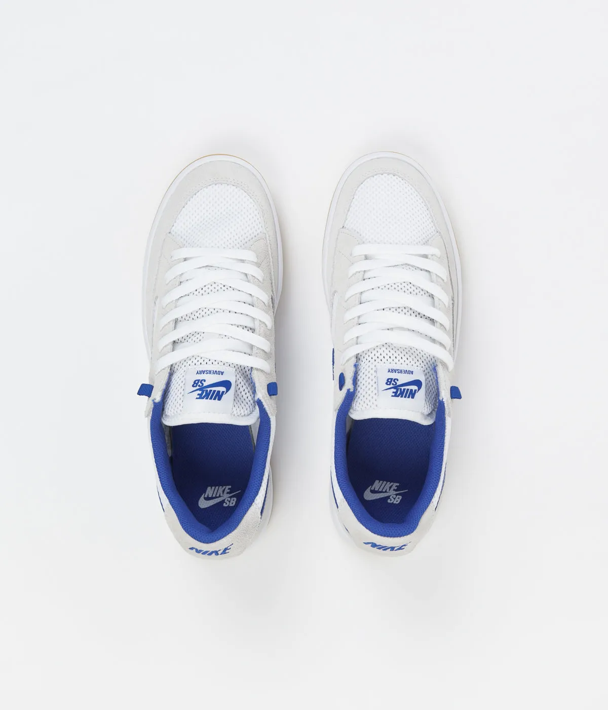 Nike SB Adversary Shoes - Summit White / Hyper Royal - White