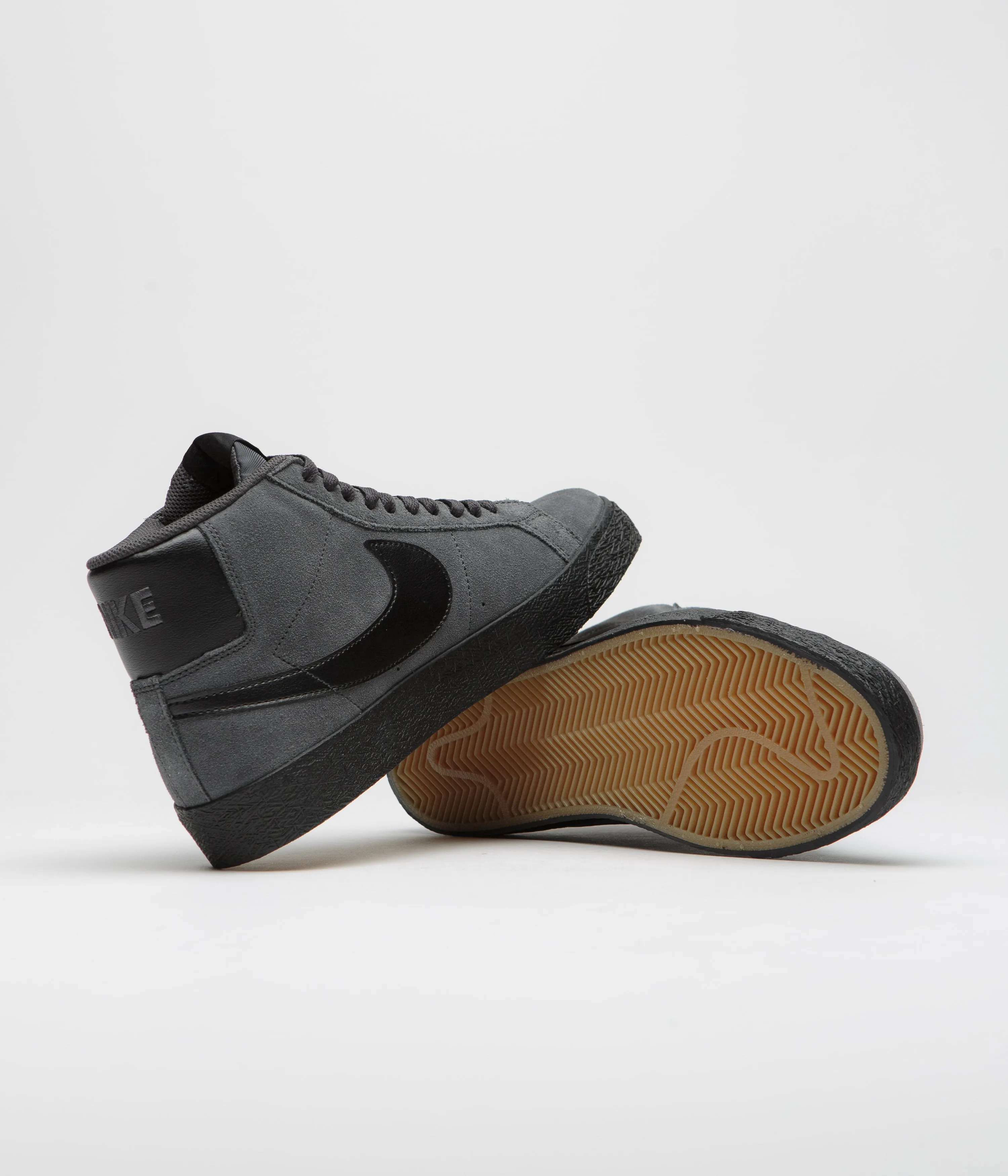 Nike SB Blazer Mid Shoes - Anthracite / Black - Anthracite - Black