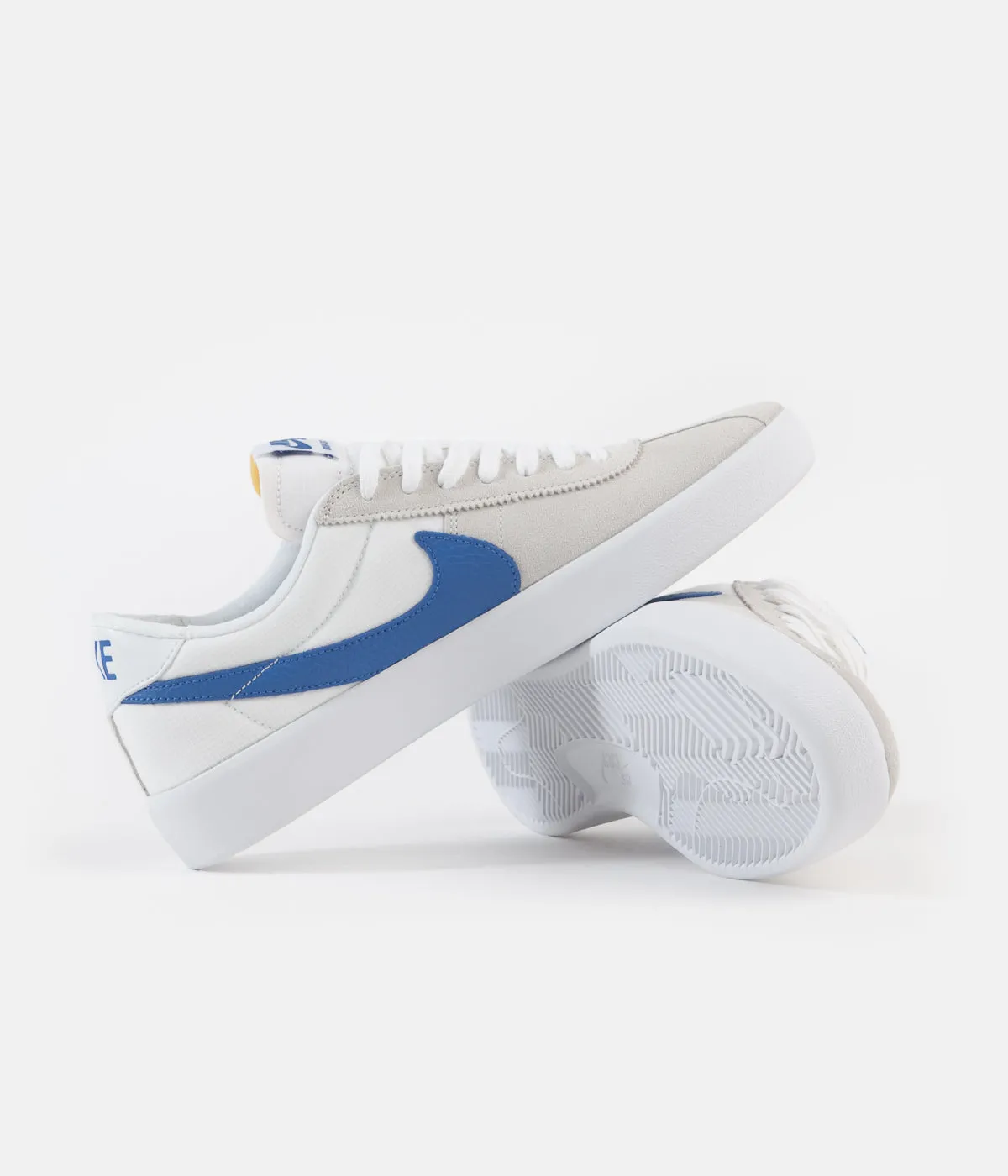 Nike SB Bruin React Shoes - Summit White / Signal Blue - Summit White