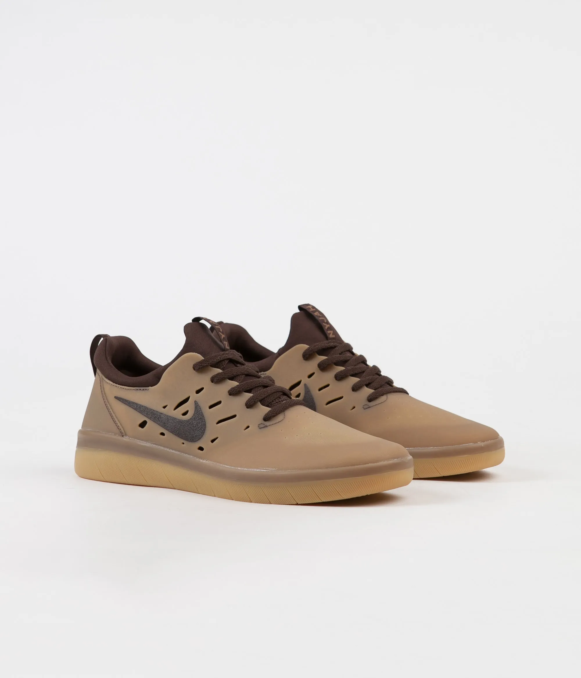 Nike SB Nyjah Free Shoes - Gum Dark Brown / Baroque Brown