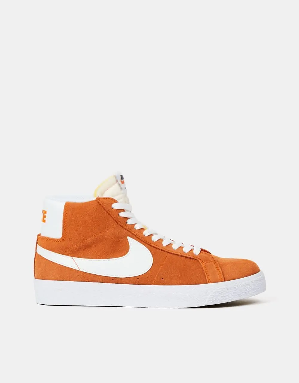 Nike SB Zoom Blazer Mid Skate Shoes - Safety Orange/White-Safety Orange-White