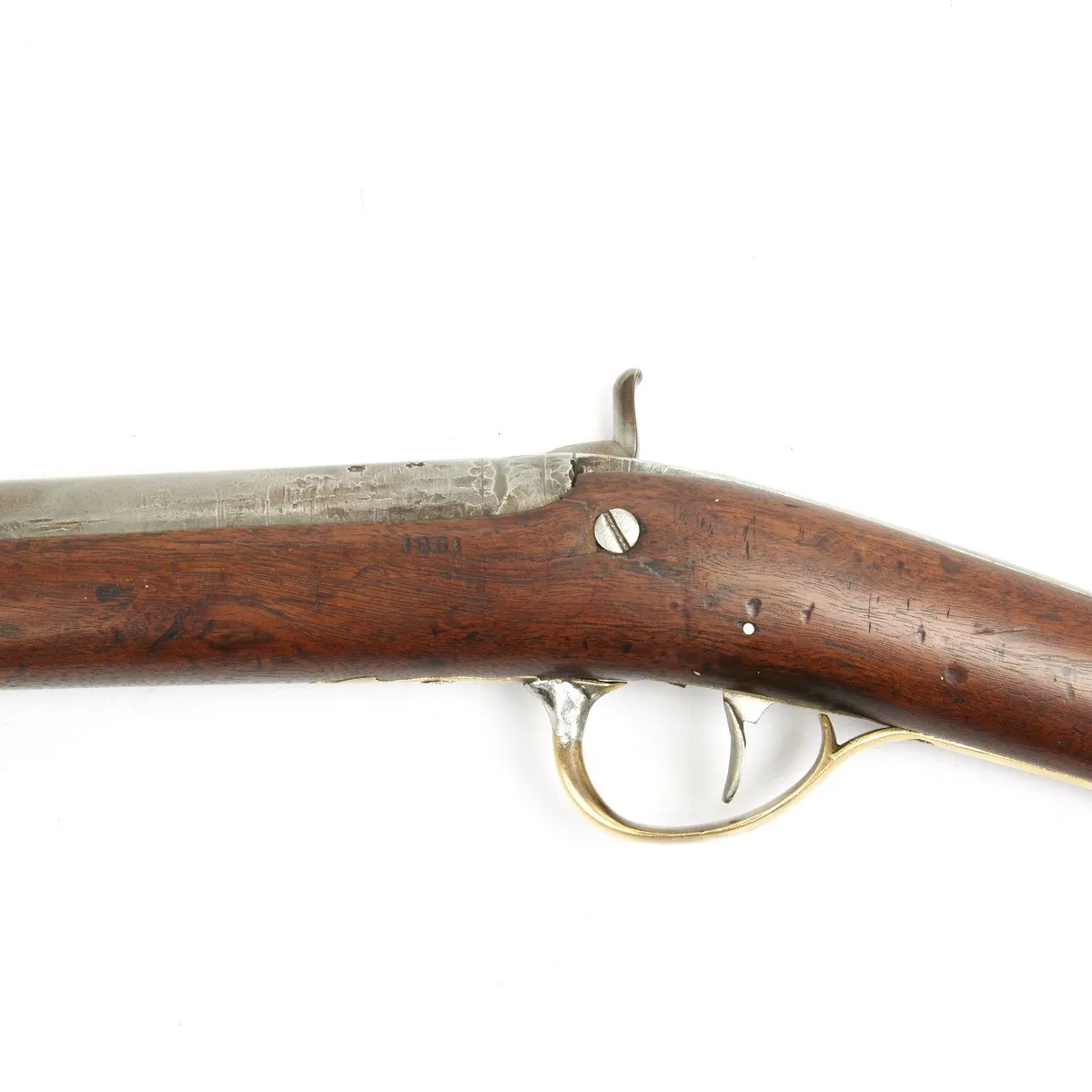 Original U.S. Civil War Lancaster County Pennsylvania Percussion Shotgun by Ashmore - Dated 1861