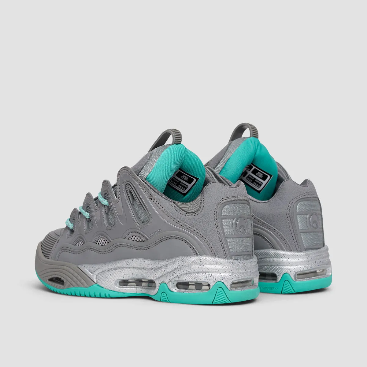 Osiris D3 2001 Shoes - Grey/Seafoam - Kids