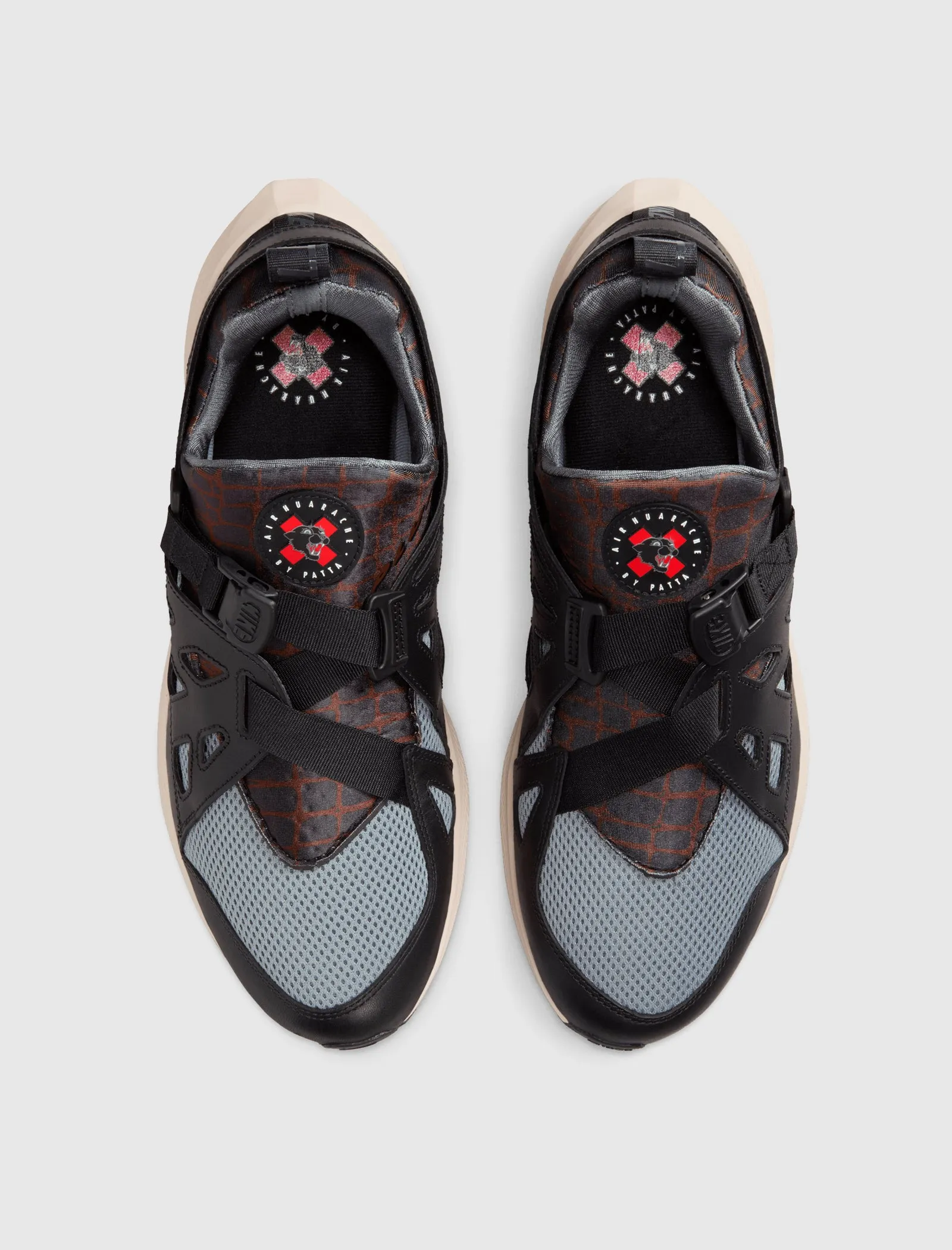 PATTA AIR HUARACHE "BLACK/COOL GREY"