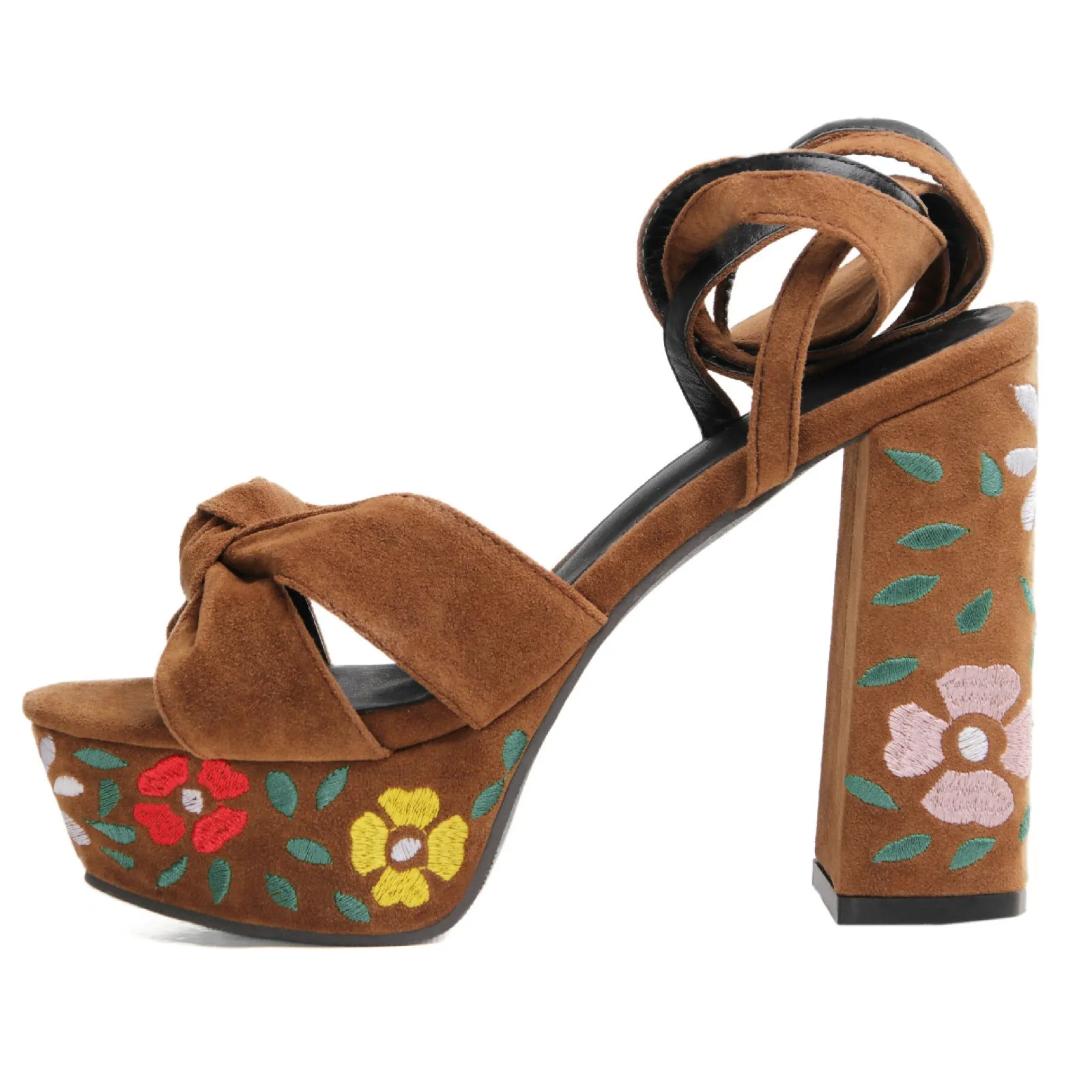 Peep Toe  Bow Knot Ankle Strap Sandals