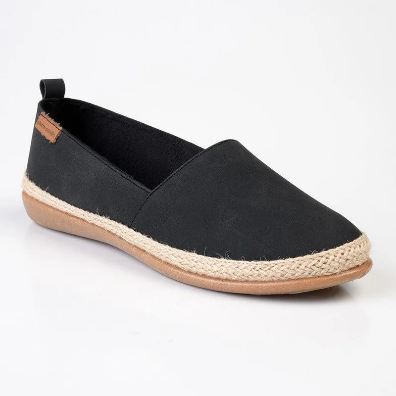 Pierre Cardin St Tropez Espadrille Slip On - Black