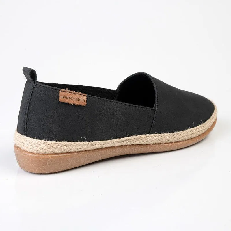 Pierre Cardin St Tropez Espadrille Slip On - Black