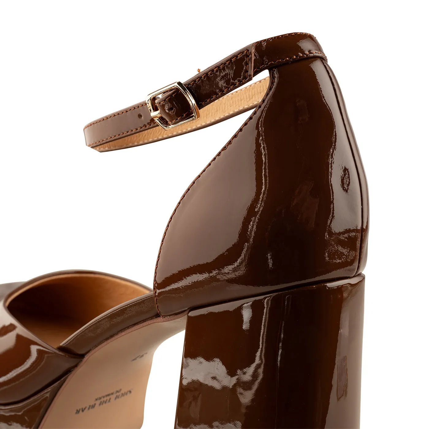 Priscilla Plateau Heel Leather - Brown