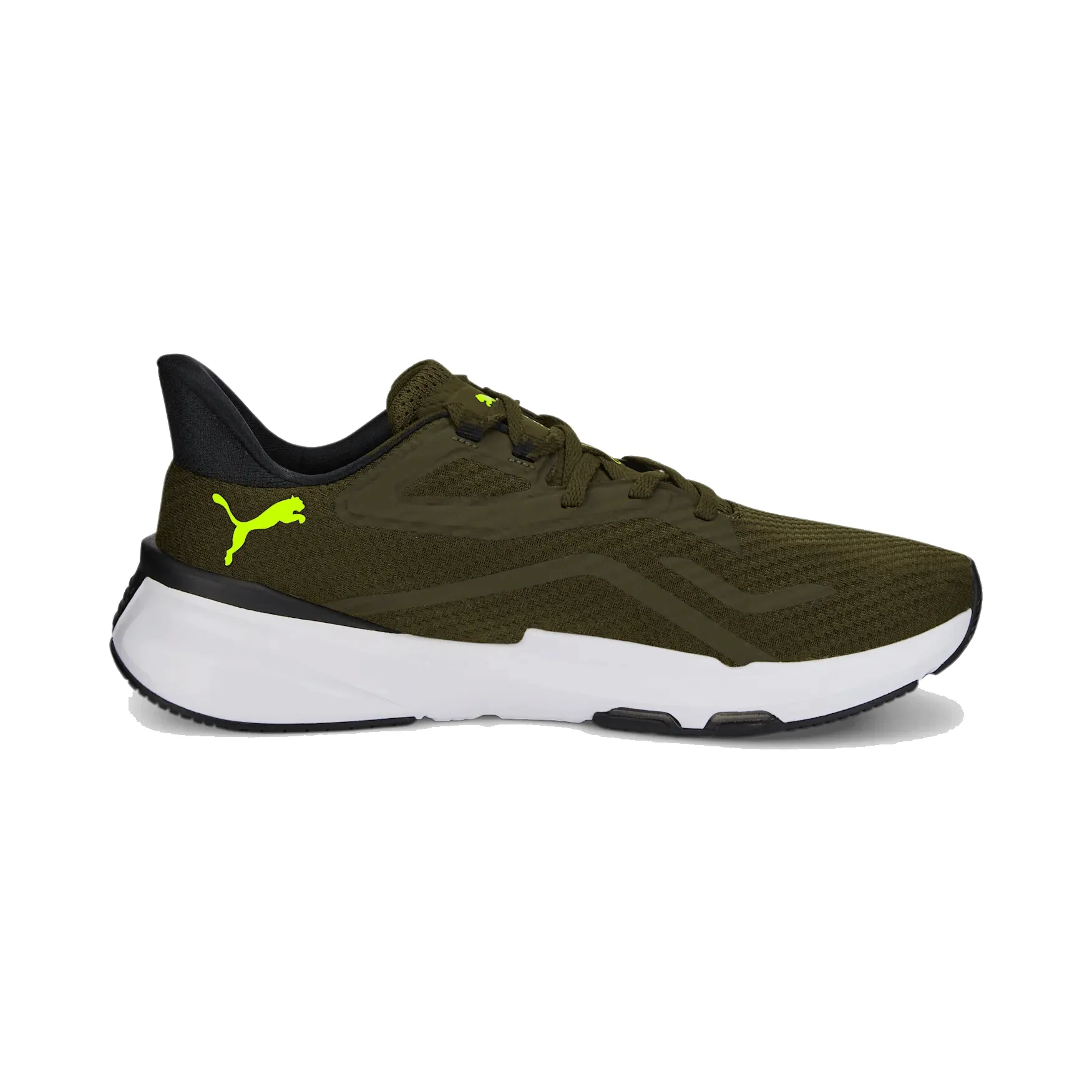 Puma Powerframe Training Shoes - Mens - Deep Olive/Puma Black