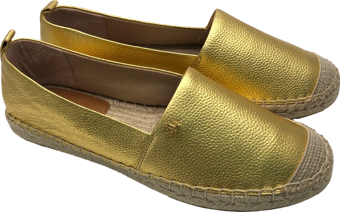 Ralph Lauren Metallic Cameryn Espadrilles UK 6.5 EU 39.5 👠