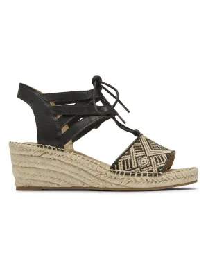 Rockport Womens Marah Lace Sandal Black CI0010