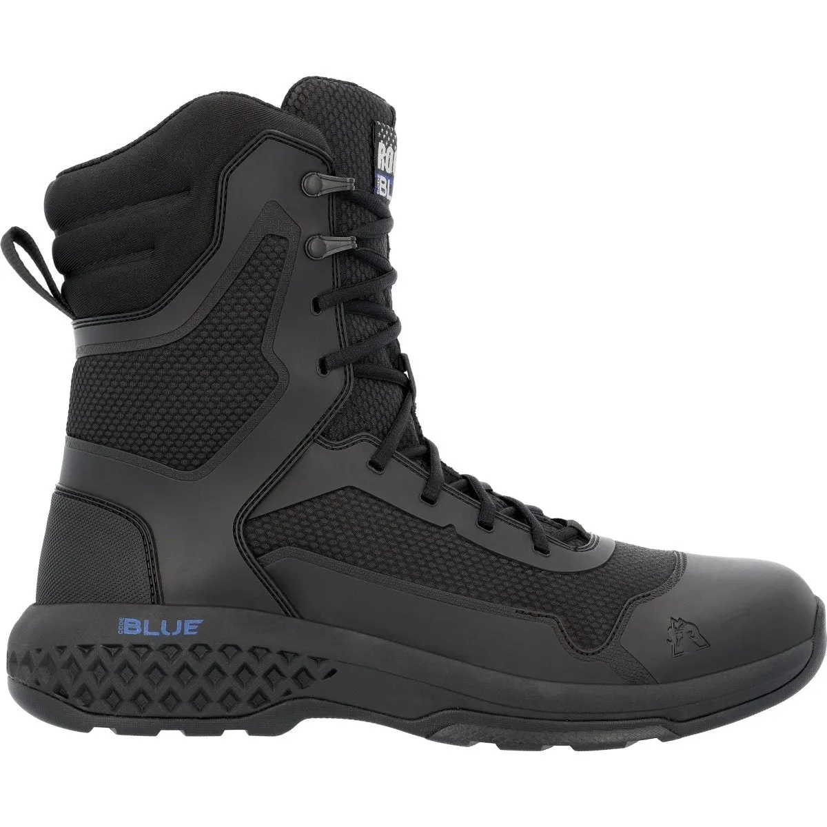 Rocky Code Blue Men's 8” Public Service Boots Rkd0124 In Black