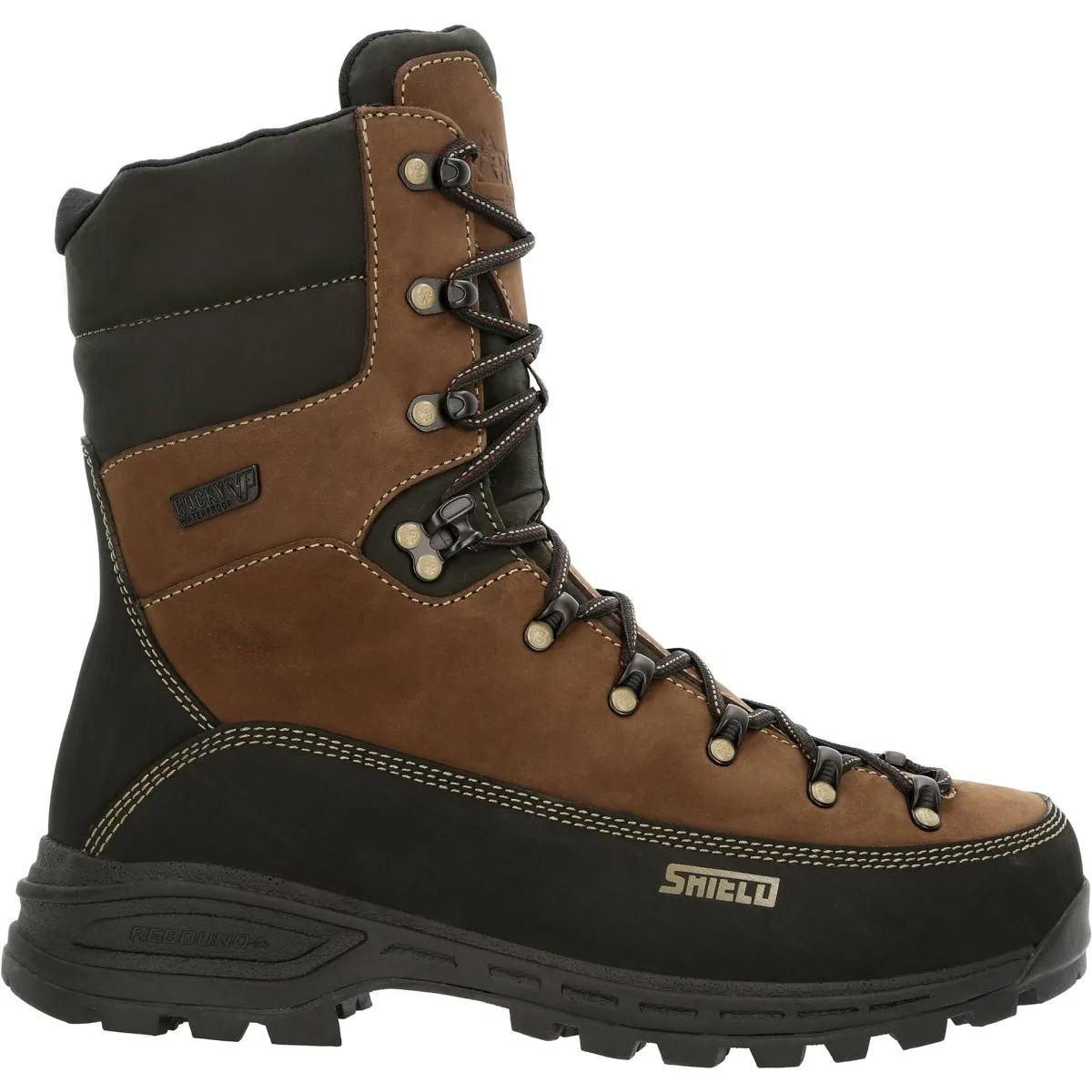 Rocky Mtn Stalker Pro Men's Waterproof 400G Insulated Mountain Boots Rks0529 In Brown