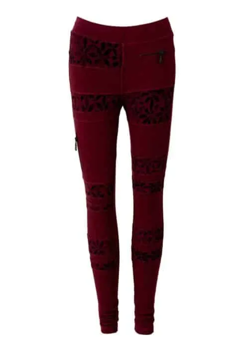 Sinner Leggings in Bamboo & Organic Cotton (BATIK) Print