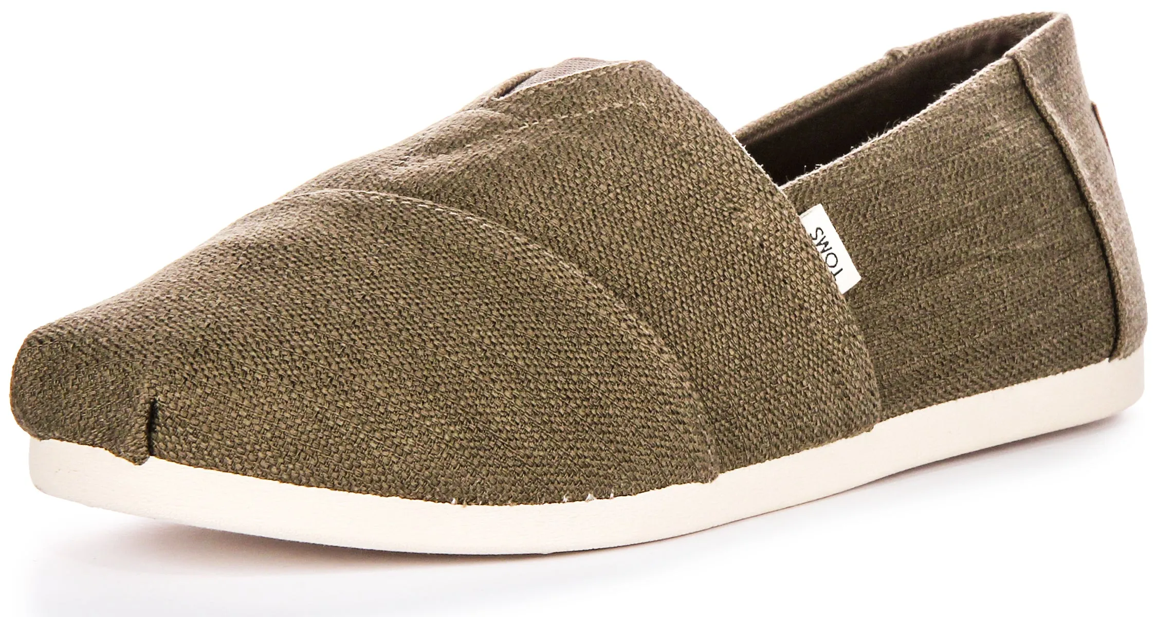 Toms Alpargata In Olive Green For Men