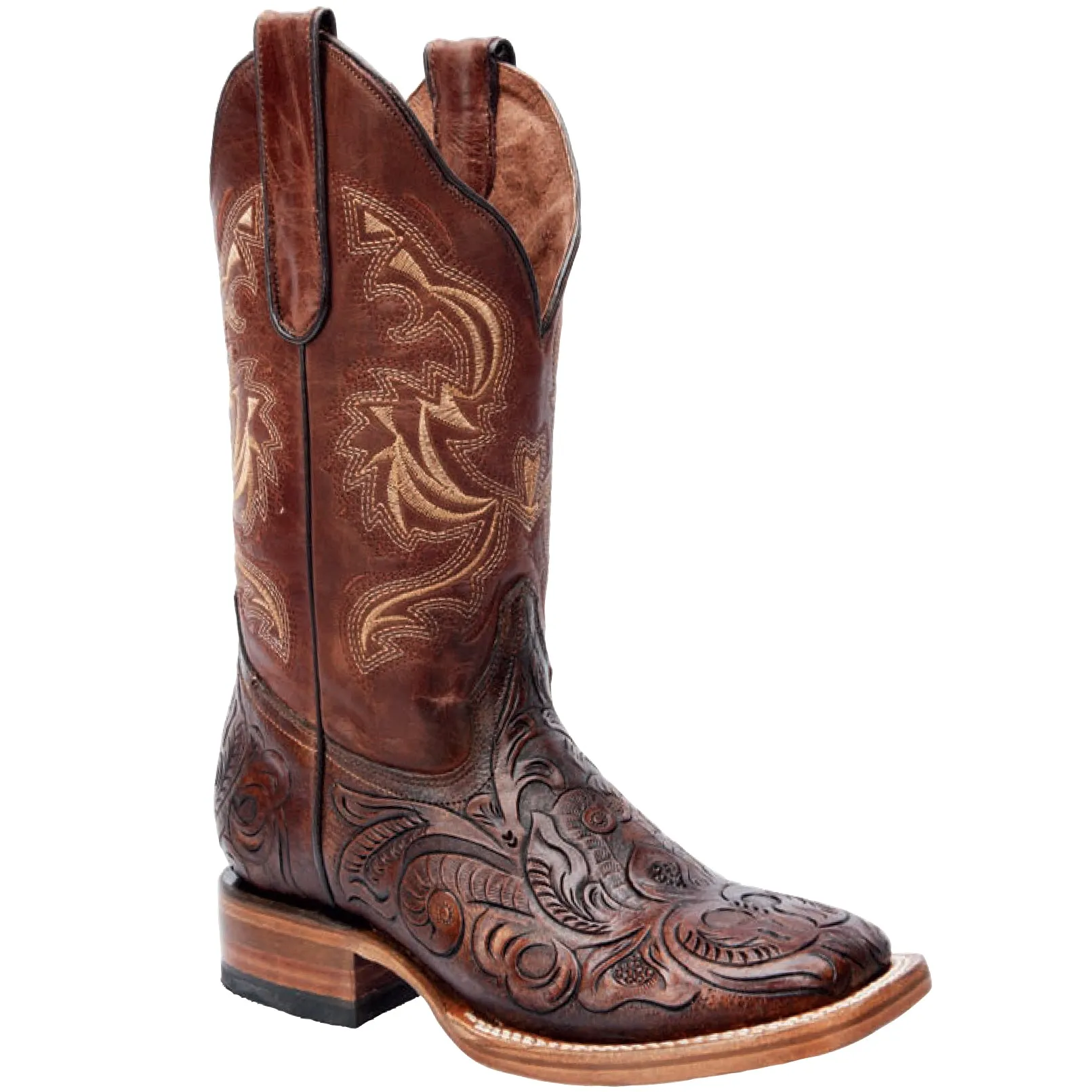 Tooled Leather Boots Women's