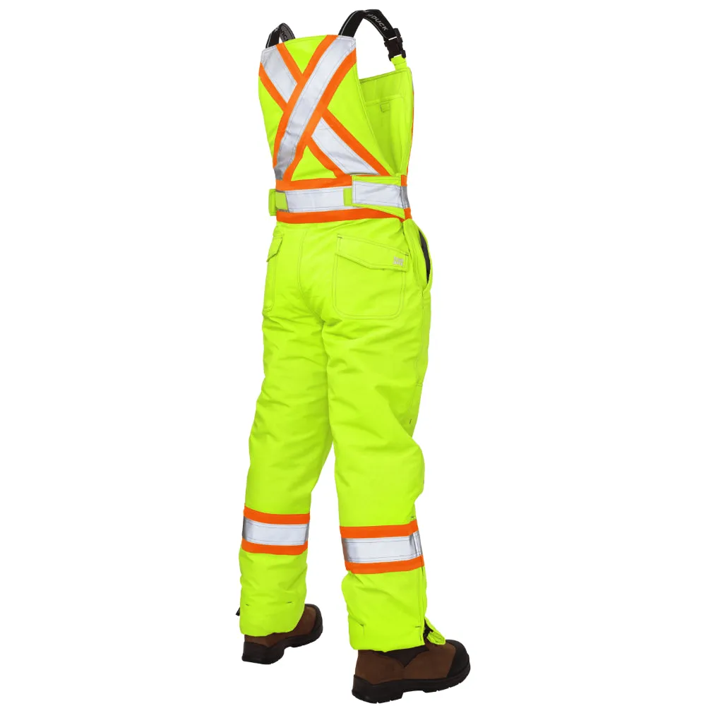 Tough Duck® Hi Vis Women's Insulated Flex Safety Bib - X-Back - SB07