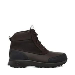 UGG Men's Emmett Lace Waterproof Duck Boot in Stout Brown