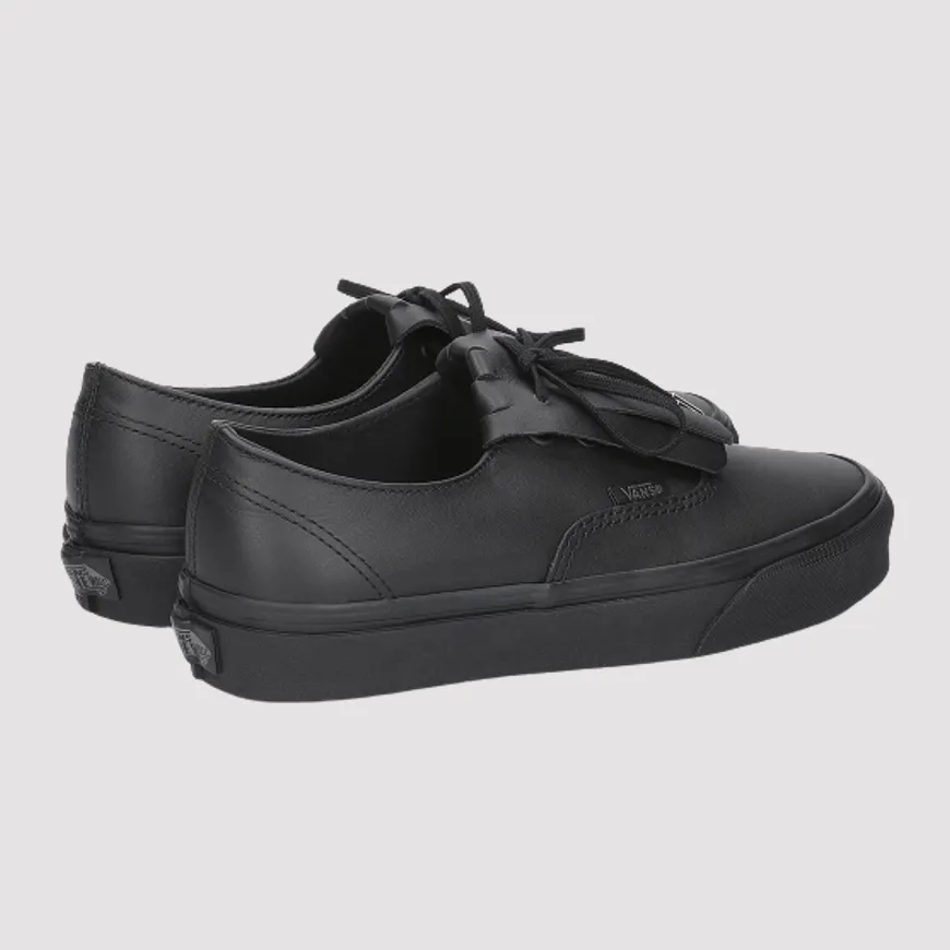 Vans Authentic Fringe (Leather) Unisex Sportswear Shoes Black