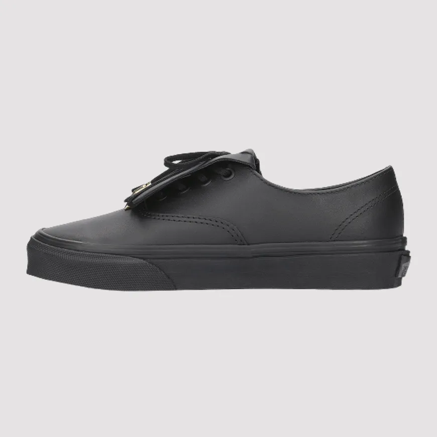 Vans Authentic Fringe (Leather) Unisex Sportswear Shoes Black