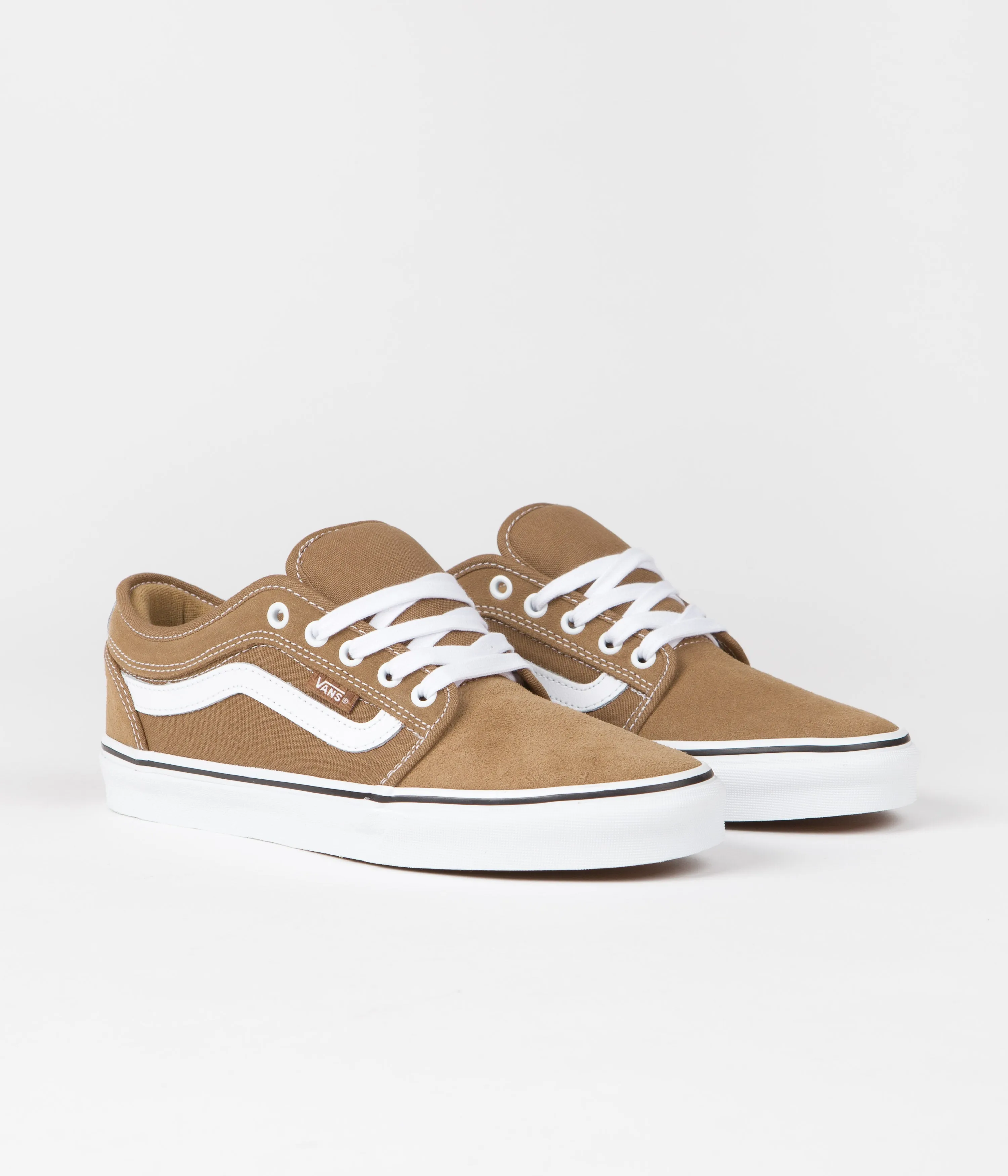 Vans Chukka Low Sidestripe Shoes - Tobacco Brown