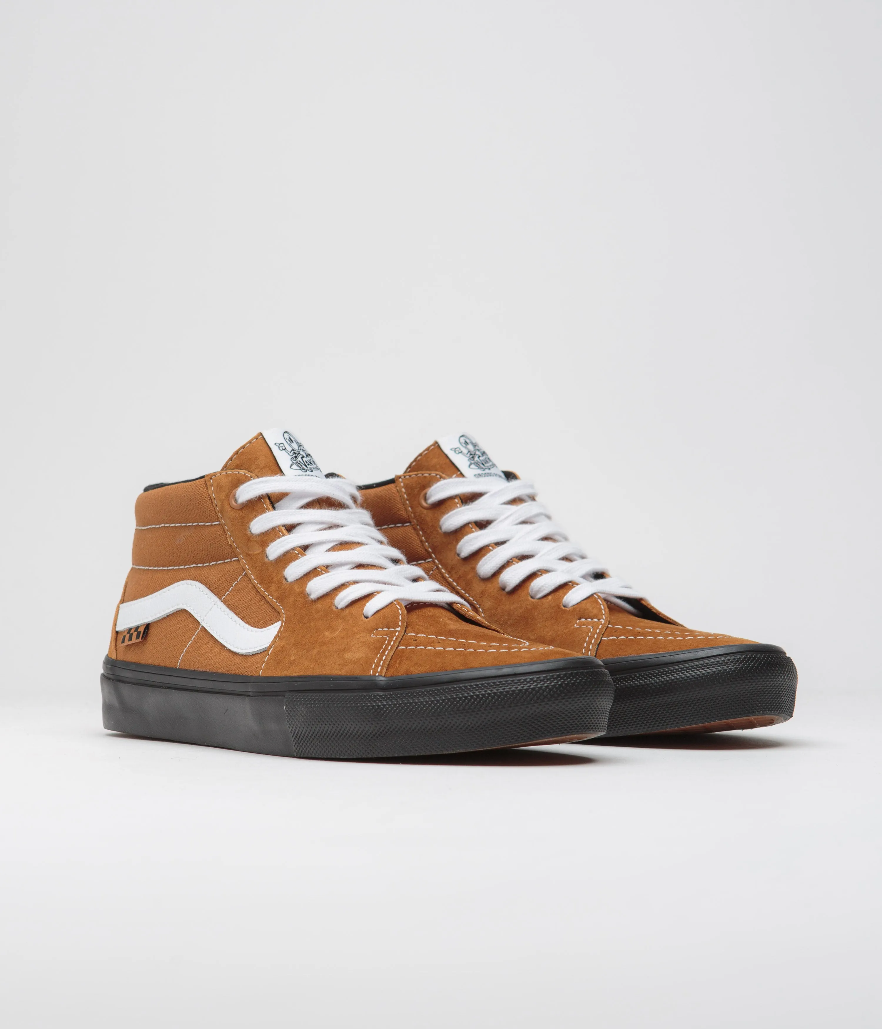 Vans Grosso Mid Shoes - Pig Suede Brown / Black