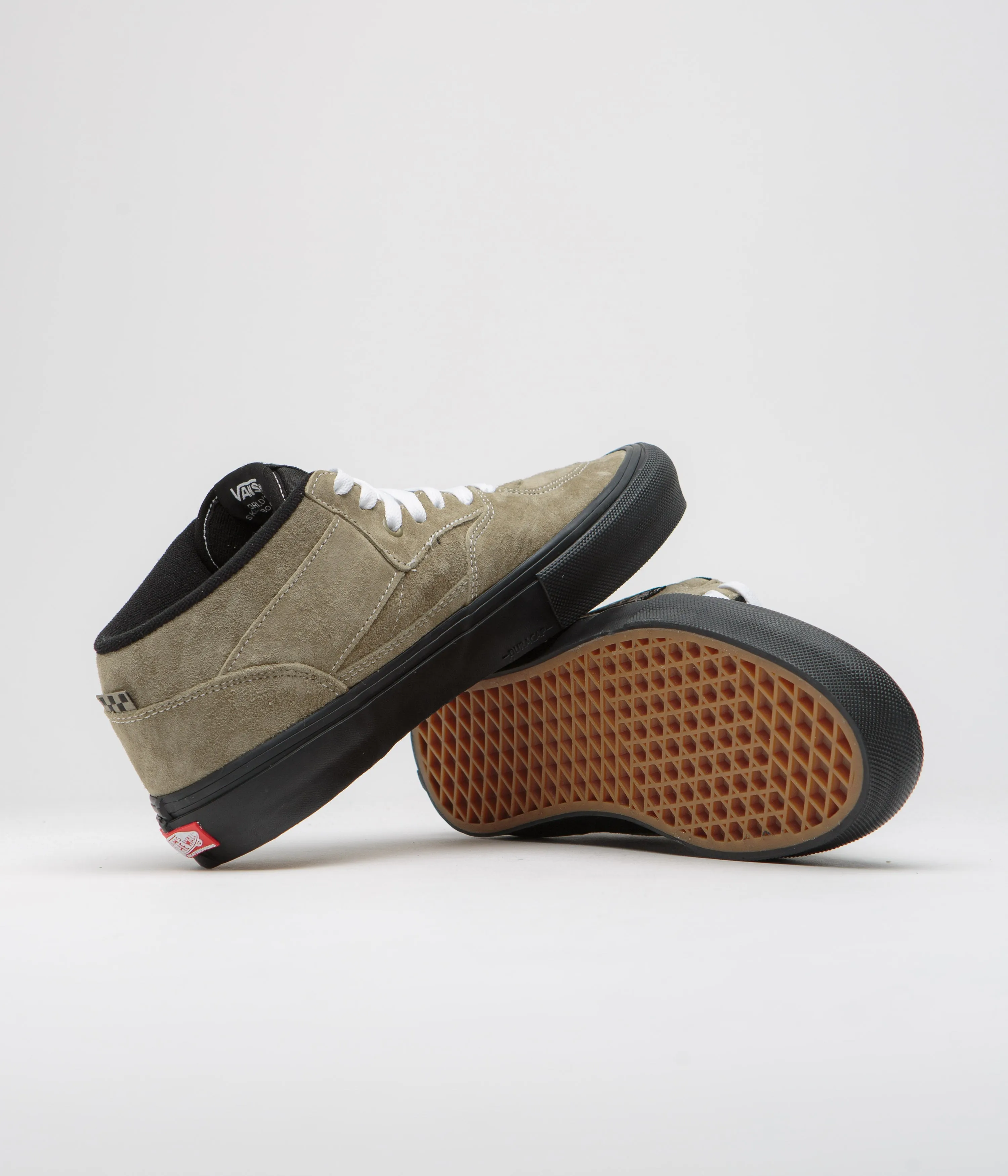 Vans Half Cab Shoes - Pig Suede Olive / Black