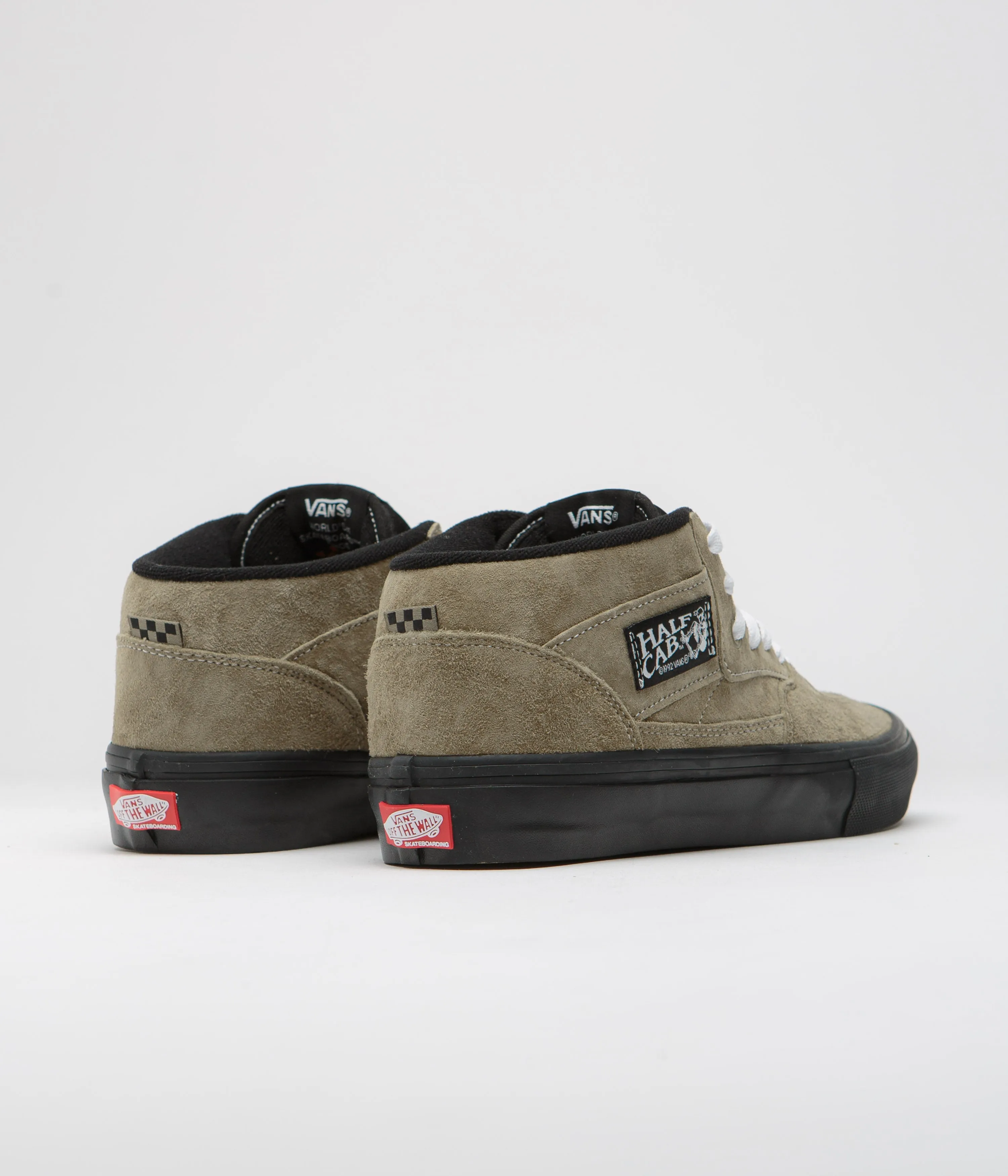 Vans Half Cab Shoes - Pig Suede Olive / Black