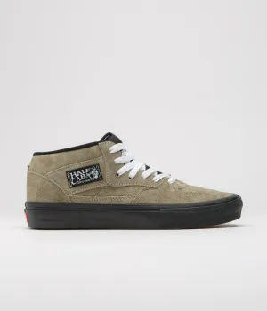 Vans Half Cab Shoes - Pig Suede Olive / Black