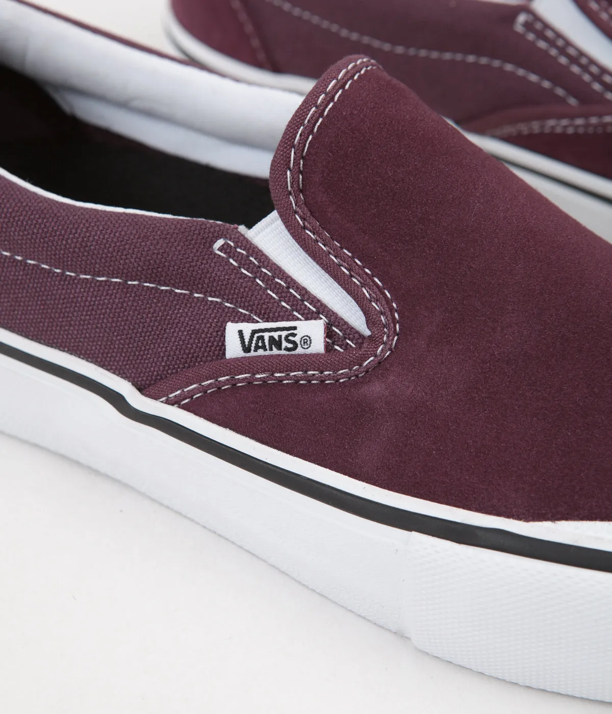 Vans Slip On Pro Shoes - Raisin / White