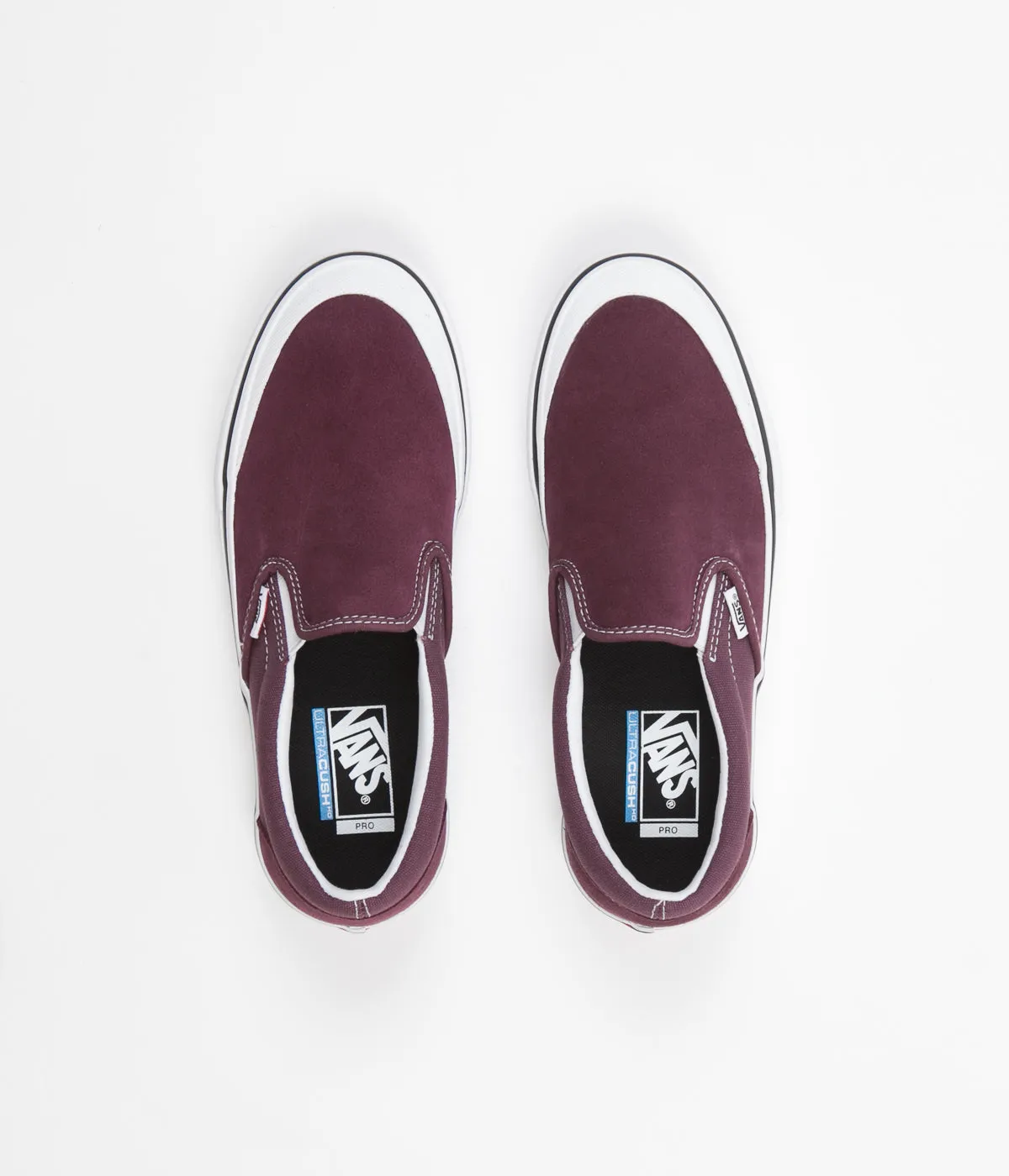 Vans Slip On Pro Shoes - Raisin / White