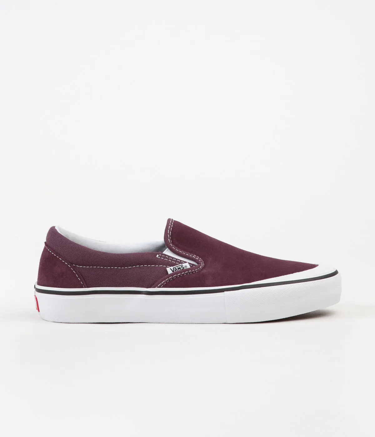 Vans Slip On Pro Shoes - Raisin / White