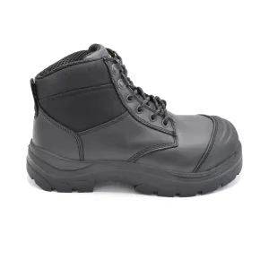 WideLoad 690BLWC - Extra Wide Composite Toe Safety Boot No Zip  - Airport Friendly - 6E Fit  - Black