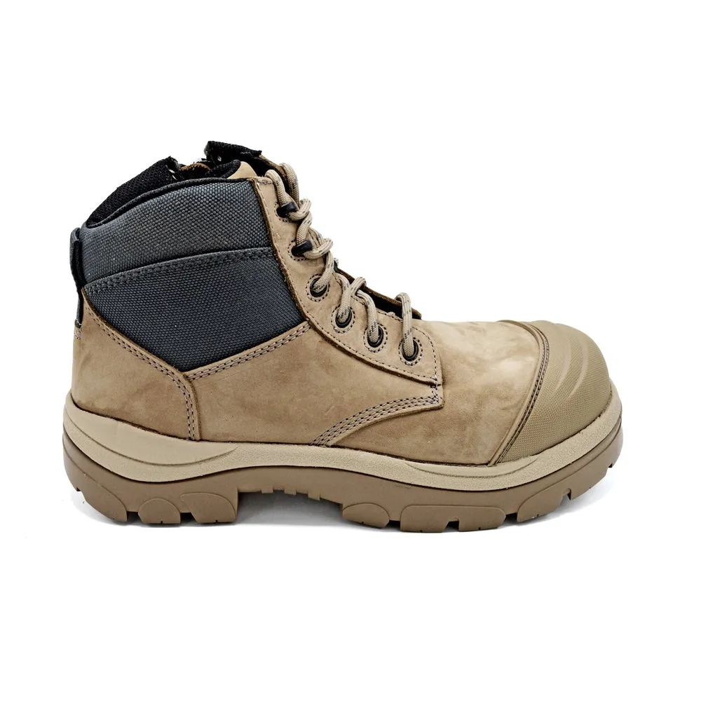 WideLoad 690SZC - Extra Wide  Composite Toe Safety Boot - Airport Friendly - 6E Fit  - Stone