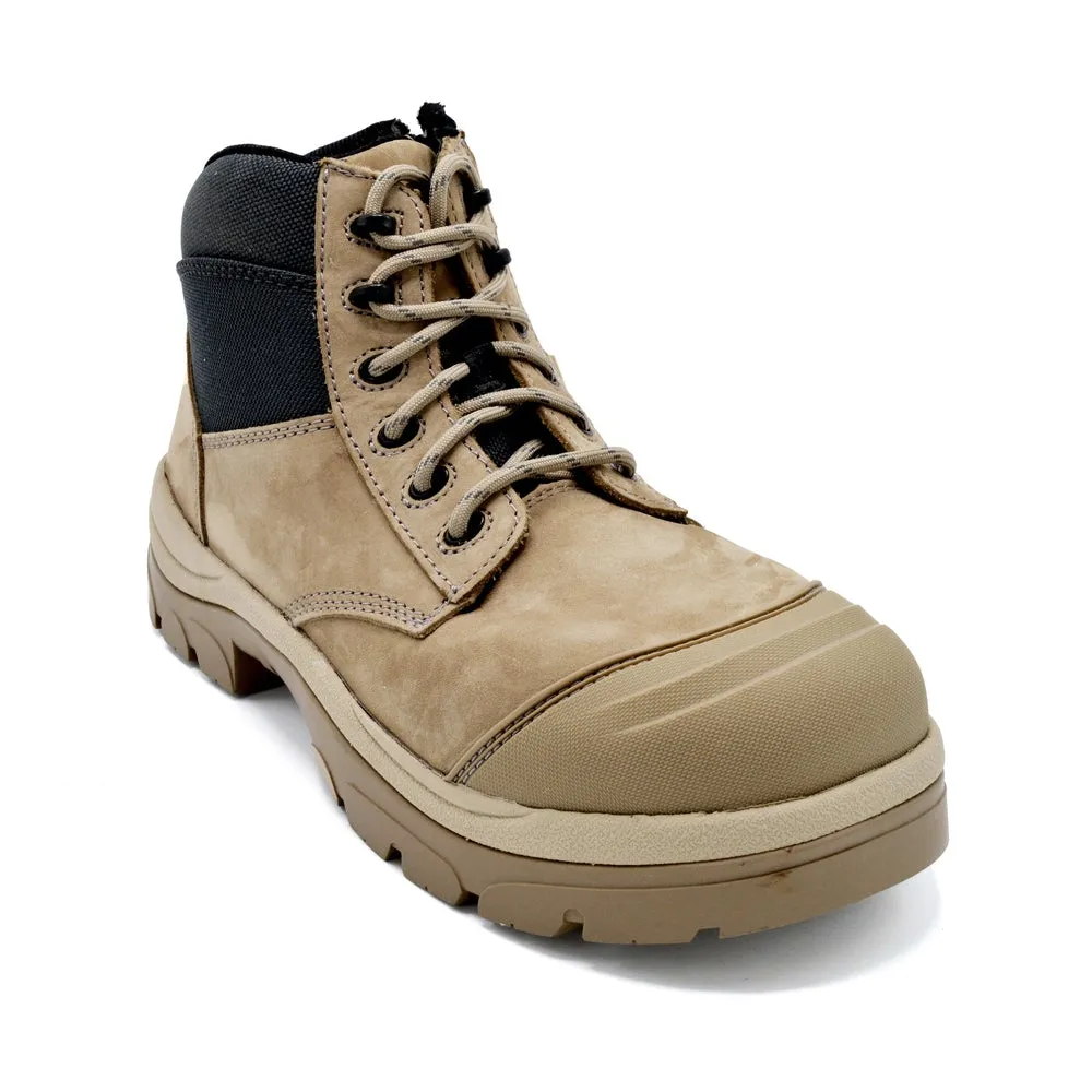 WideLoad 690SZC - Extra Wide  Composite Toe Safety Boot - Airport Friendly - 6E Fit  - Stone