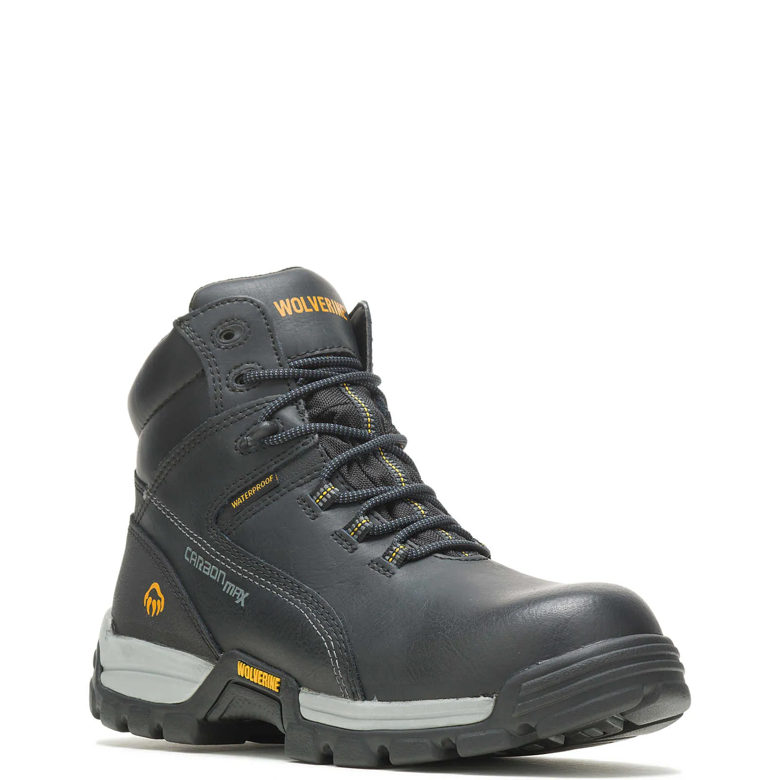 Wolverine W10304 Men's Tarmac Waterproof Reflective Composite-toe 6" Work Boot - Black