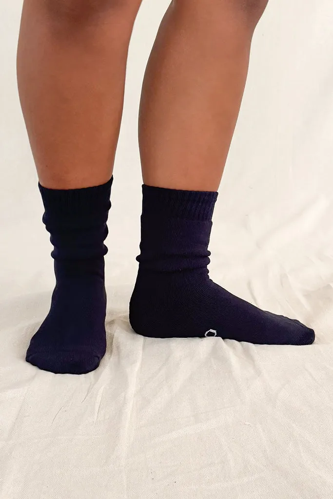 Women's Thick Bamboo Socks 2 Pack - Navy